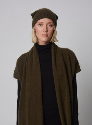 Bonnet Vert en Raccon wool / Polyamide - MAJESTIC FILATURES