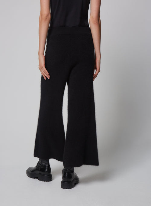 Pantalon Noir en Raccon wool / Polyamide - MAJESTIC FILATURES