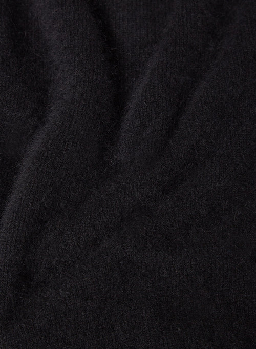 Pantalon Noir en Raccon wool / Polyamide - MAJESTIC FILATURES