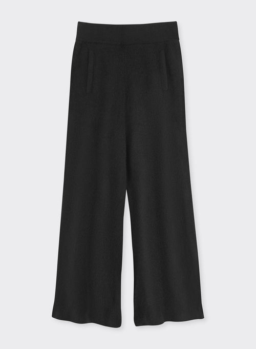 Pantalon Noir en Raccon wool / Polyamide - MAJESTIC FILATURES