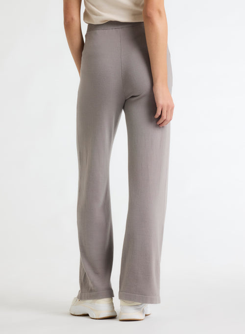 Graue Hose aus organischer Baumwolle / Elastan - MAJESTIC FILATURES