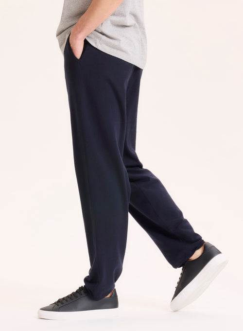 Pantalon Marine en Coton organique / Elasthanne - MAJESTIC FILATURES
