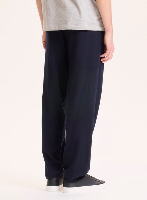 Pantalon Marine en Coton organique / Elasthanne - MAJESTIC FILATURES