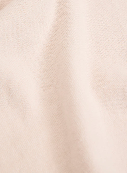 Pull Beige Col Rond Manches Longues en Coton organique / Elasthanne - MAJESTIC FILATURES