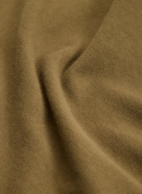 Pull Vert Col Rond Manches Longues en Coton organique / Elasthanne - MAJESTIC FILATURES