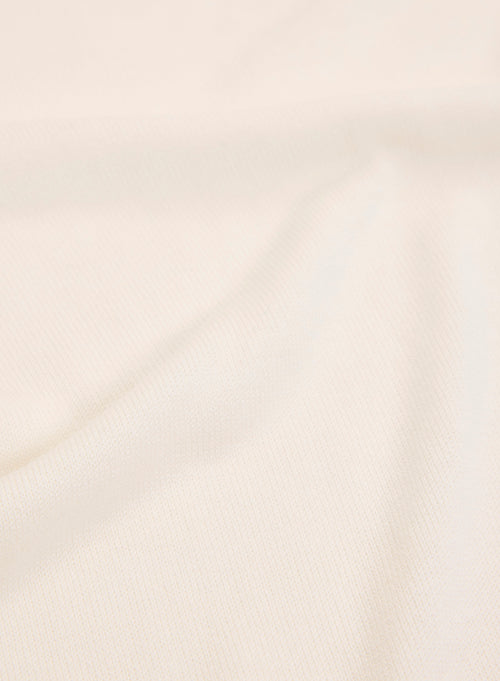 Gilet Blanc Col V Manches Longues en Soie / Viscose - MAJESTIC FILATURES