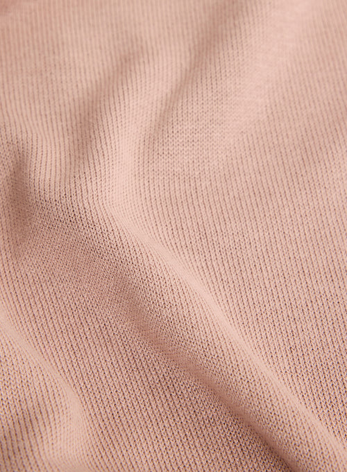 Rosa ärmelloser Rundhalspullover aus Seide / Viskose - MAJESTIC FILATURES