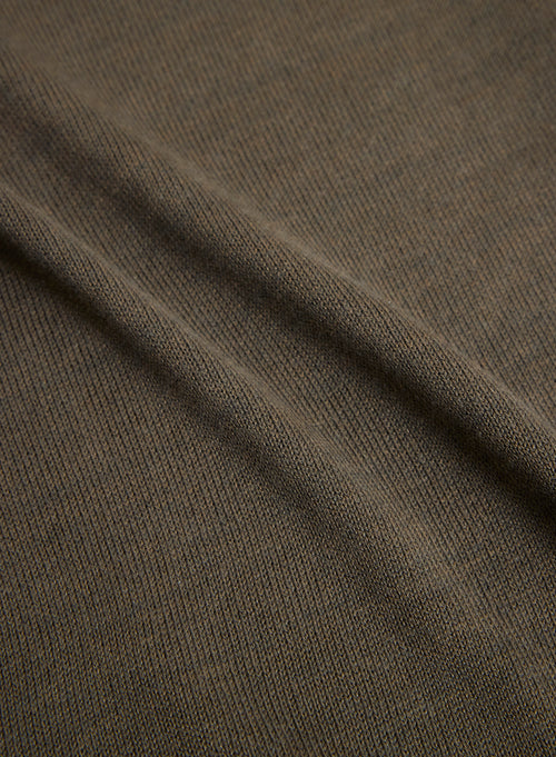 Polo verde manga corta cuello polo en seda / viscosa - MAJESTIC FILATURES