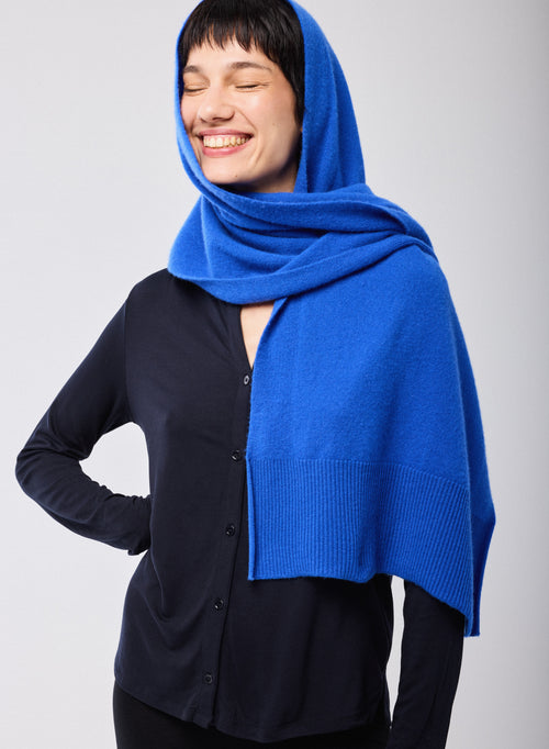 Blue Cashmere Scarf - MAJESTIC FILATURES