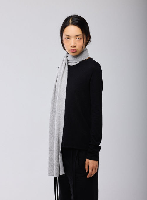 Grey Cashmere Scarf - MAJESTIC FILATURES