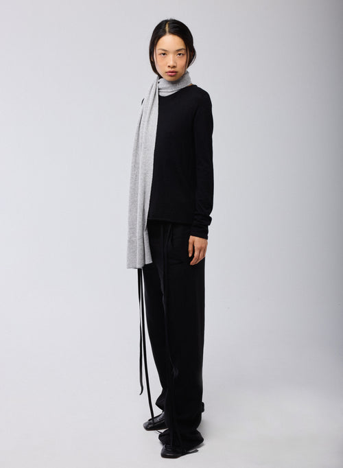 Grey Cashmere Scarf - MAJESTIC FILATURES
