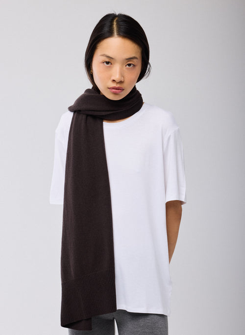 Brown Cashmere Scarf - MAJESTIC FILATURES