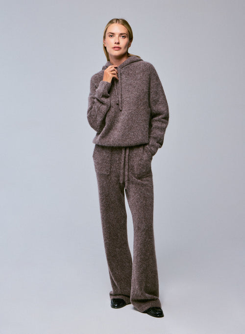 Beige Alpaka / Polyamid / Elasthan Hose - MAJESTIC FILATURES