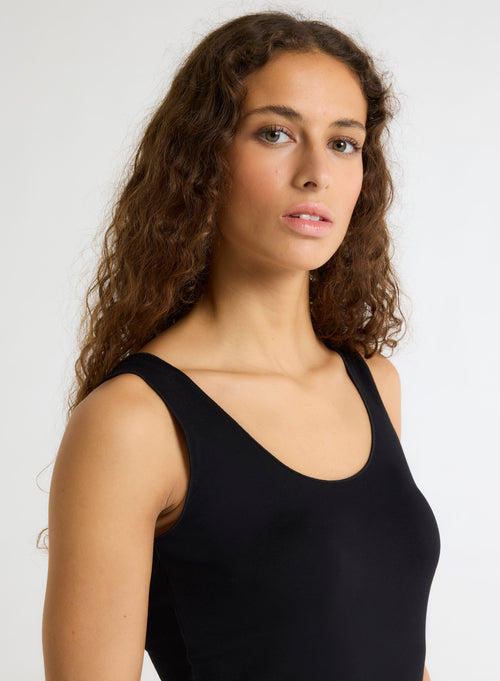 Abby Tanktop mit Stickerei aus Viskose / Elastan - MAJESTIC FILATURES