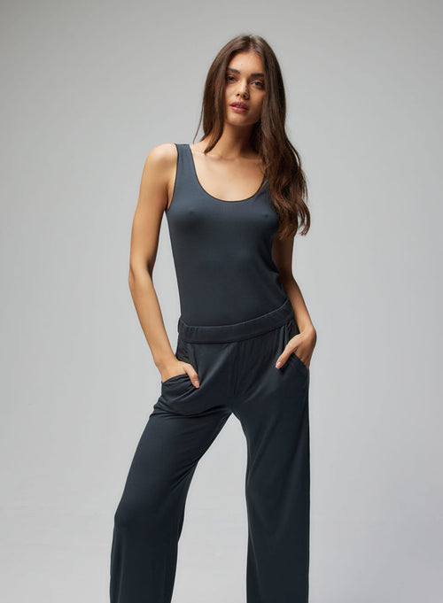 Pantalon Crepuscule en Viscose et Élasthanne - MAJESTIC FILATURES