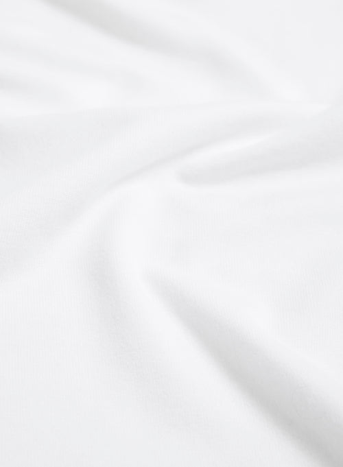 White boat neck T-shirt in Viscose and Elastane - MAJESTIC FILATURES