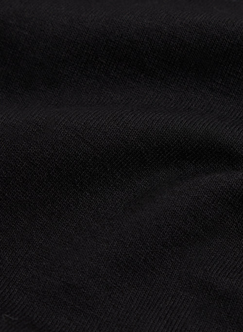 Schwarzes T-Shirt mit 3/4-Ärmeln und Bootsausschnitt aus Viskose - MAJESTIC FILATURES
