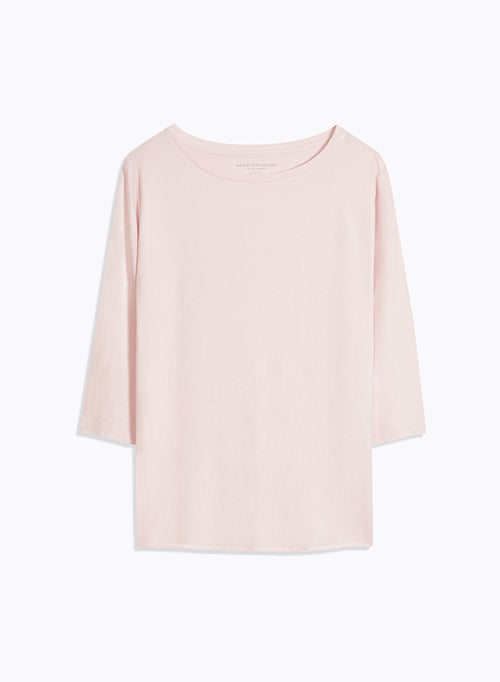 Petal Boatneck T-Shirt in Viscose and Elastane - MAJESTIC FILATURES