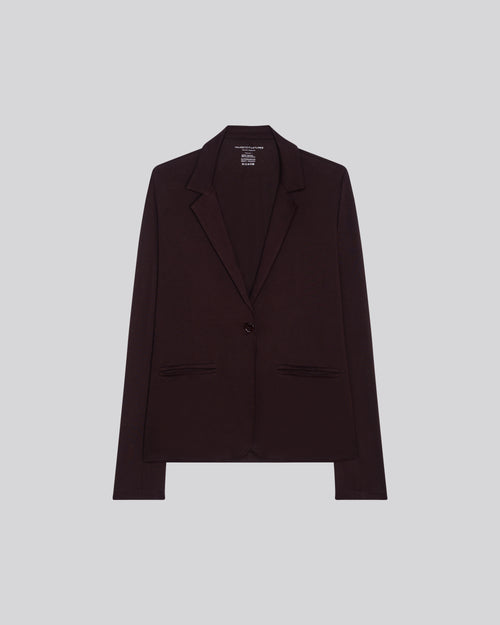 Veste Aubergine Veste Manches Longues en Viscose / Elasthanne - MAJESTIC FILATURES