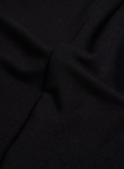 Black Daphne cuffed hem pants in Viscose / Elastane - MAJESTIC FILATURES