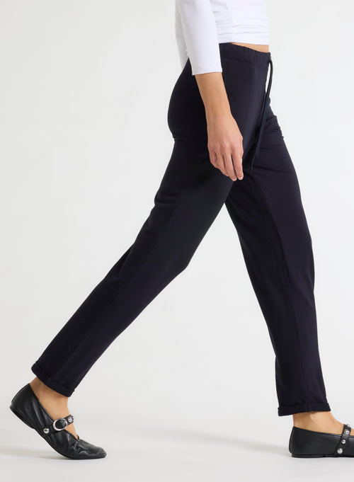 Daphné Revers-Hose aus Viskose / Elastan - MAJESTIC FILATURES