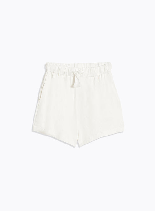 Weiße Shorts aus Viskose / Elasthan - MAJESTIC FILATURES