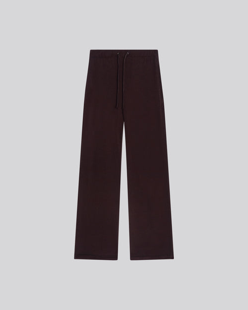 Aubergine Viscose / Elastane Pants - MAJESTIC FILATURES