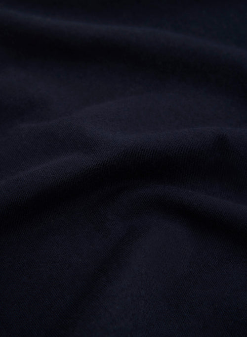 Jamie Round Neck T-shirt in black and in Deluxe Cotton. Available on our e-shop. Secured payment. Customized customer service. - MAJESTIC FILATURES