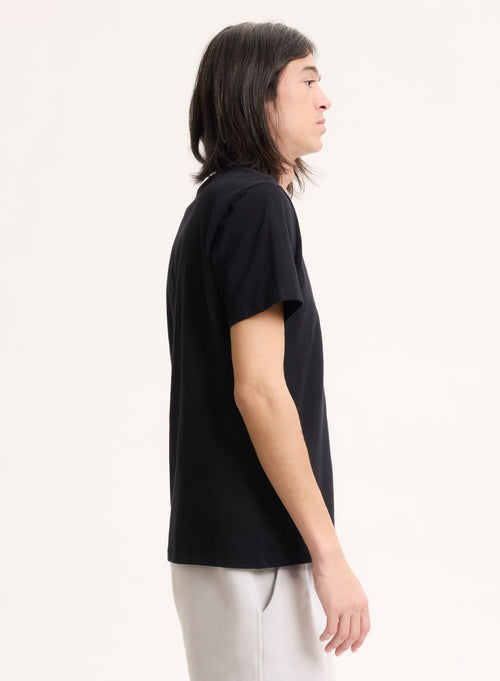 Julien T-Shirt Rundhalsausschnitt kurzen Ärmeln aus Deluxe-Baumwolle - MAJESTIC FILATURES