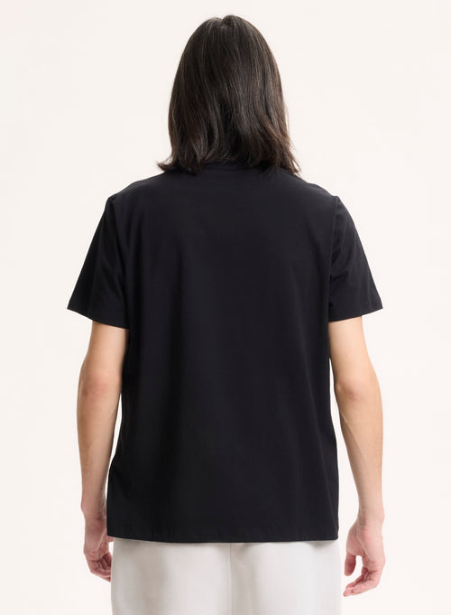 Julien T-Shirt Rundhalsausschnitt kurzen Ärmeln aus Deluxe-Baumwolle - MAJESTIC FILATURES