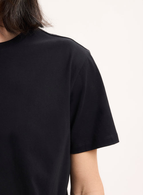 Julien T-Shirt Rundhalsausschnitt kurzen Ärmeln aus Deluxe-Baumwolle - MAJESTIC FILATURES