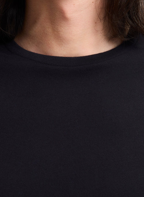 "Camiseta James cuello redondo manga larga de Algodón Deluxe" - MAJESTIC FILATURES