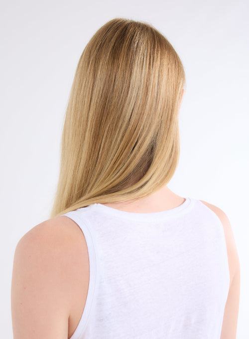 "Camiseta de tirantes cuello U de Lino / Elastano" - MAJESTIC FILATURES