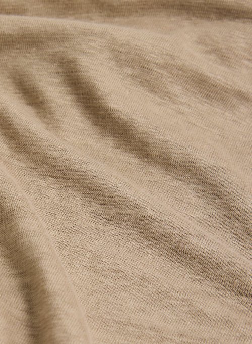 Beige Rock aus Leinen / Elasthan - MAJESTIC FILATURES