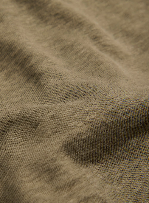 Green Long Sleeve Linen Shirt - MAJESTIC FILATURES