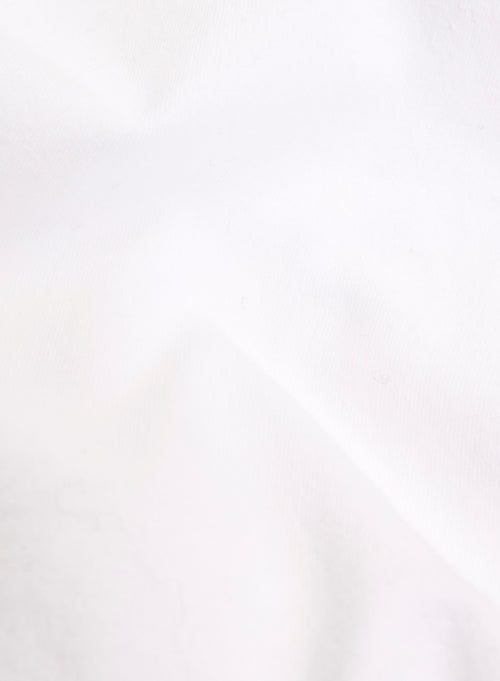 White Harold short-sleeved round-neck T-shirt in organic cotton - MAJESTIC FILATURES