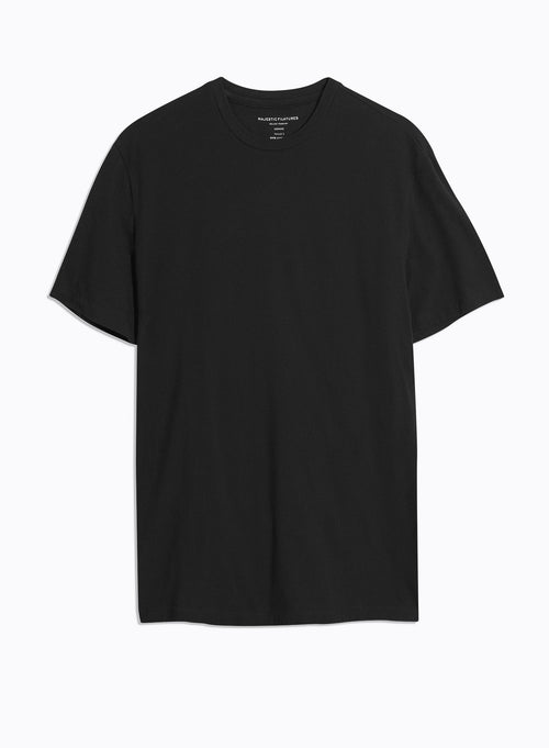 "Camiseta cuello redondo de manga corta de Algodón/ Elastano" - MAJESTIC FILATURES