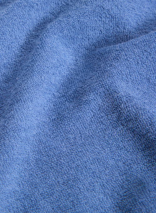 Chemise Bleu Col Chemise Manches Courtes en Coton organique / Modal - MAJESTIC FILATURES