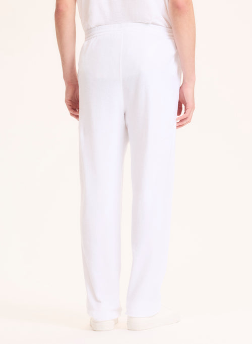 White trousers in organic cotton / Modal - MAJESTIC FILATURES