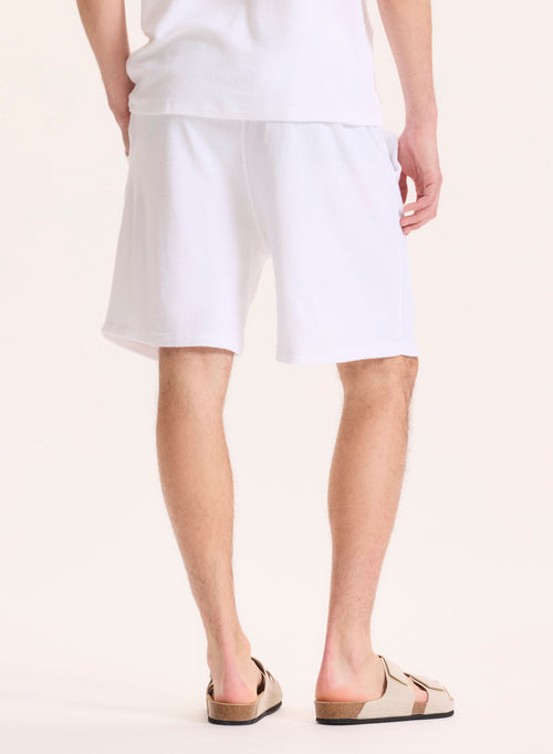 White Organic Cotton / Modal Shorts - MAJESTIC FILATURES
