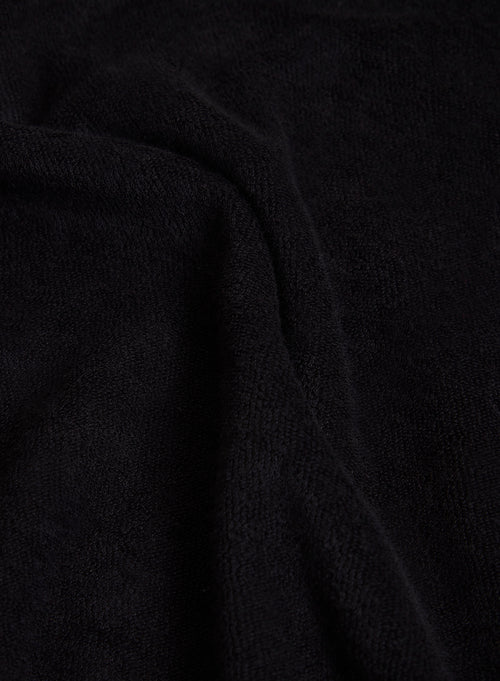 Tee shirt Noir Col Rond Manches Courtes en Coton organique / Modal - MAJESTIC FILATURES