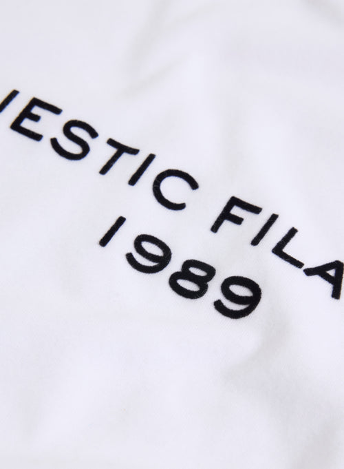 Weißes T-Shirt mit Rundhalsausschnitt und kurzen Ärmeln aus organischer Baumwolle / recycelter Baumwolle - MAJESTIC FILATURES
