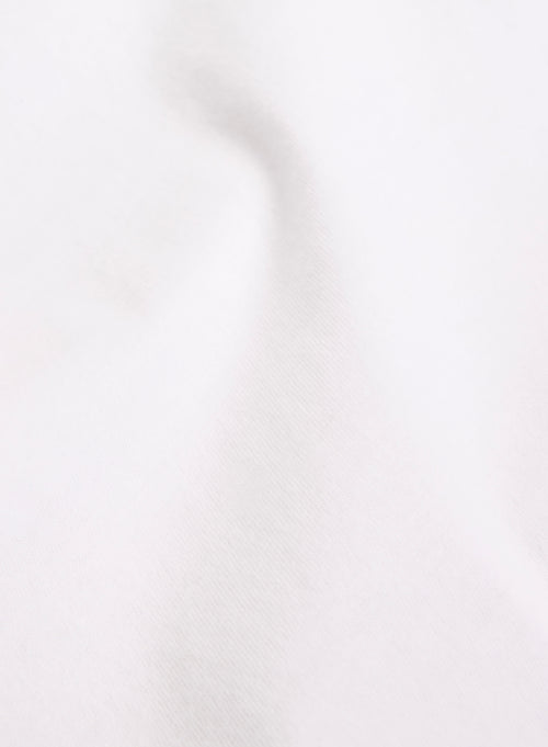 T-shirt Blanc Col Rond Manches Courtes en Coton organique / Coton recyclé - MAJESTIC FILATURES