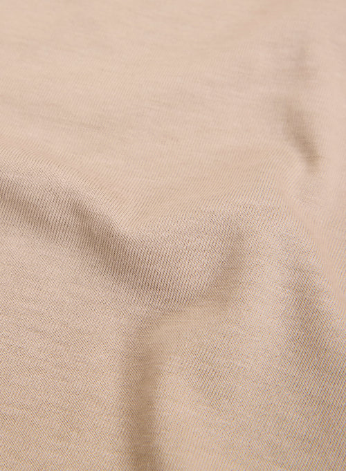 Chemise Beige Col Chemise Manches Longues en Lyocell / Tencel / Coton organique - MAJESTIC FILATURES