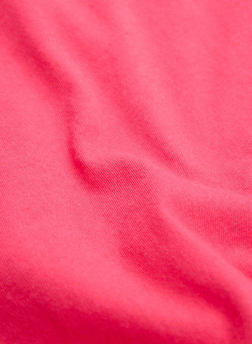 Vestido rosa sin mangas con escote en U de algodón orgánico - MAJESTIC FILATURES