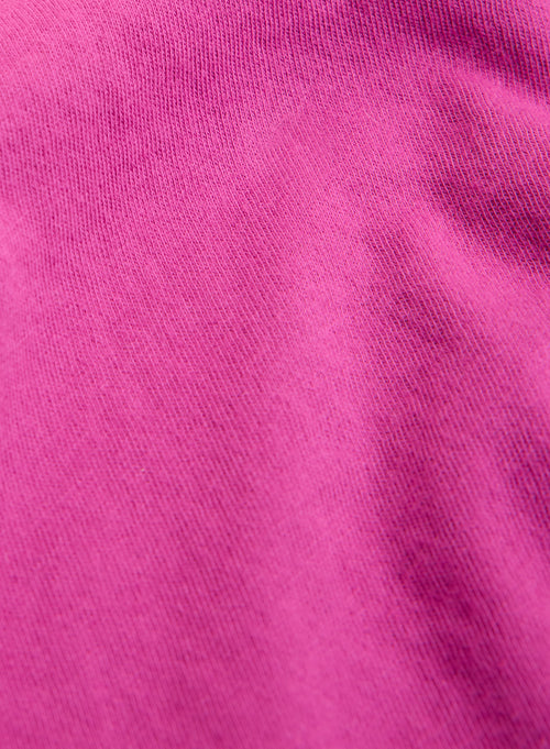 Violet boat neck tee shirt Short sleeves in organic cotton - MAJESTIC FILATURES