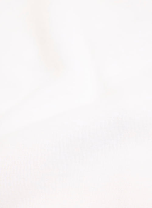 White Linen and Organic Cotton Trousers - MAJESTIC FILATURES