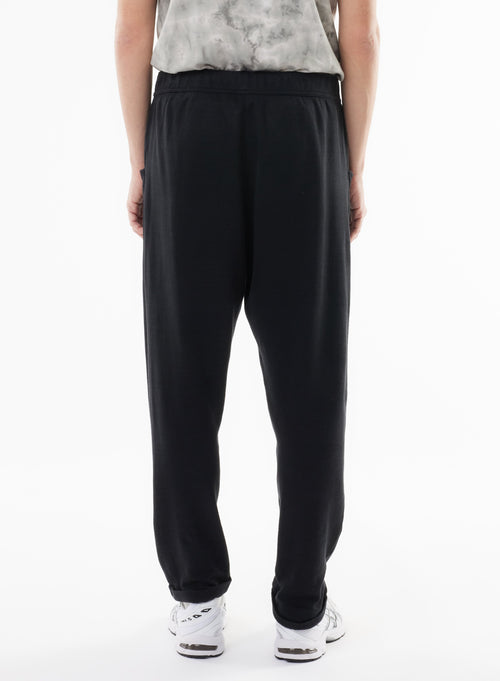 Black Linen and Organic Cotton Pants - MAJESTIC FILATURES