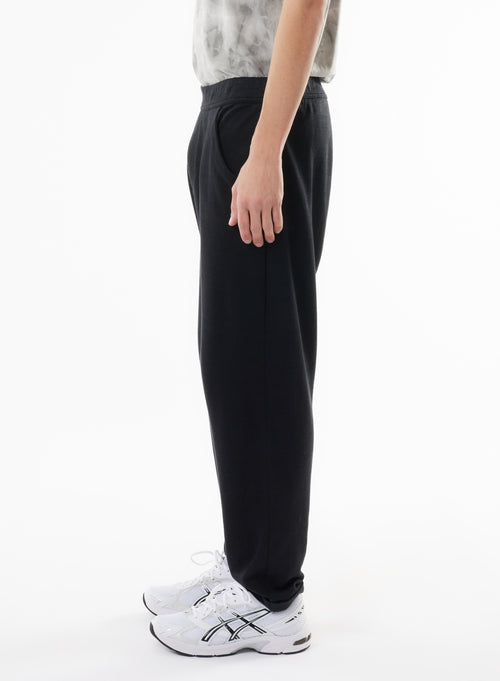 Black Linen and Organic Cotton Pants - MAJESTIC FILATURES