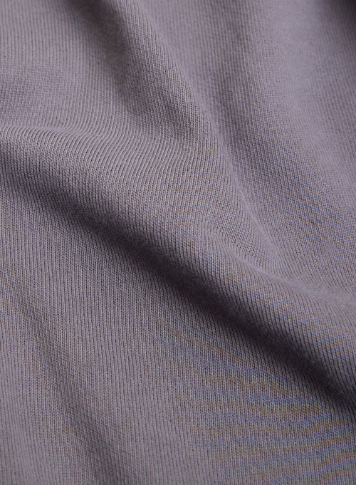 Graue Strickjacke mit langärmeligem Kapuzenkragen aus Bio-Baumwolle - MAJESTIC FILATURES